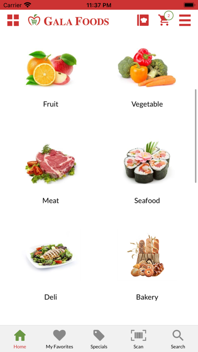 Gala Supermarkets Screenshot