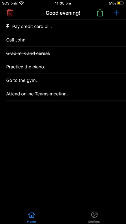QuickList: To-Do/Shopping List