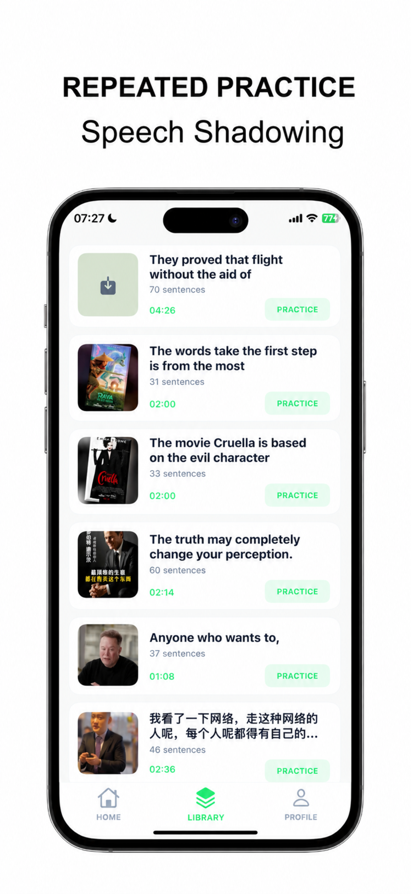 SpeakLoop: English Shadowing screenshot 3
