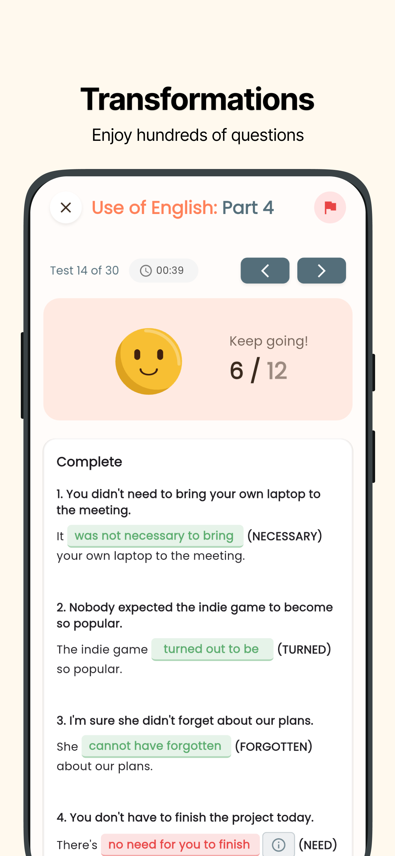 Cambridge® B2 Tests 2026 screenshot 8