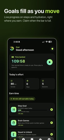 Dopi: Earn Your Screen Time iPhone screenshot