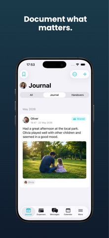 Parentlog: Co-Parenting App iPhone screenshot
