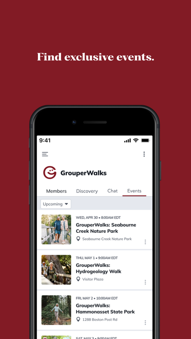 Grouper Community iPhone screenshot 4 - Social Networking app