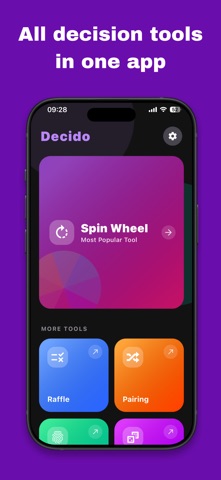Decido: Spin Wheel & Raffle iPhone screenshot