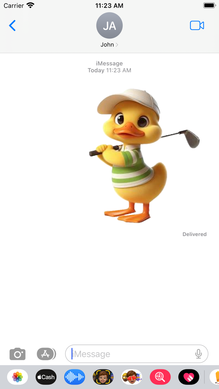 Duckling Golf Stickers