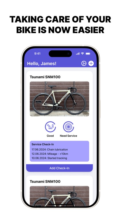 Bike Win Care Tracker
