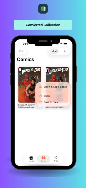 Comic Archive to EPUB screenshot 1