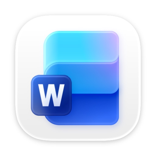 Microsoft Word 應用圖示，日本 App Store 搜尋結果