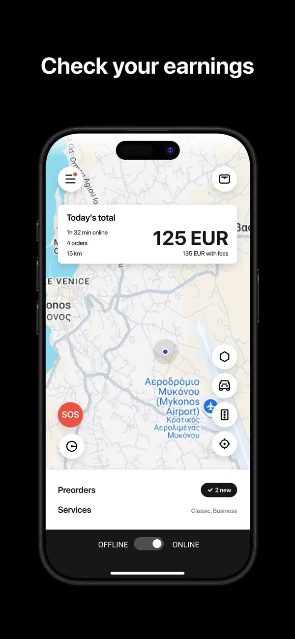 Screenshot #1 pour MyWheel Driver: Drive & Earn