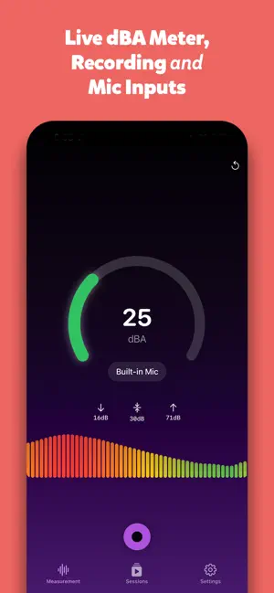 SoundTrace: Decibel Meter dB screenshot 1