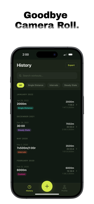Rowing Tracker - ErgPal Screenshot 3 of 4