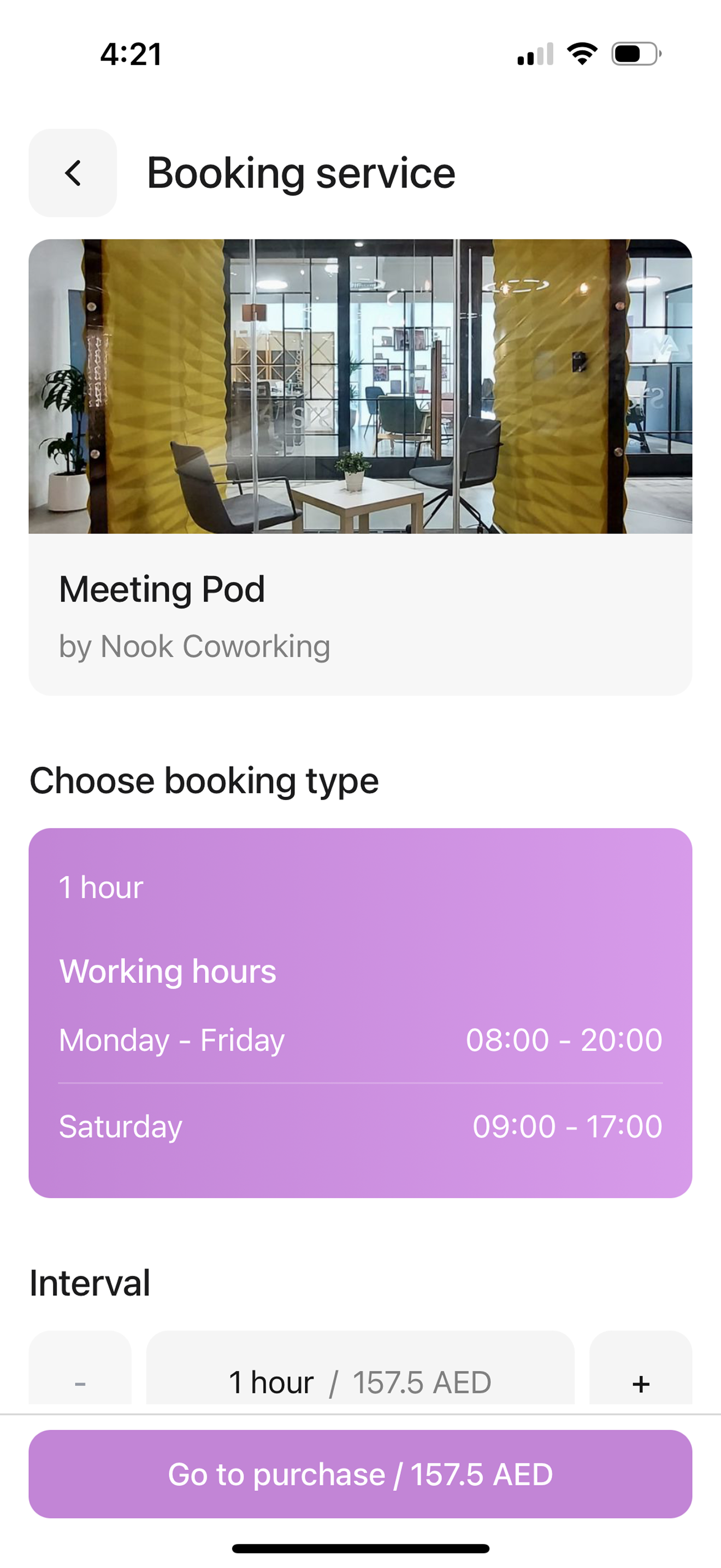 Porto - space booking screenshot 3