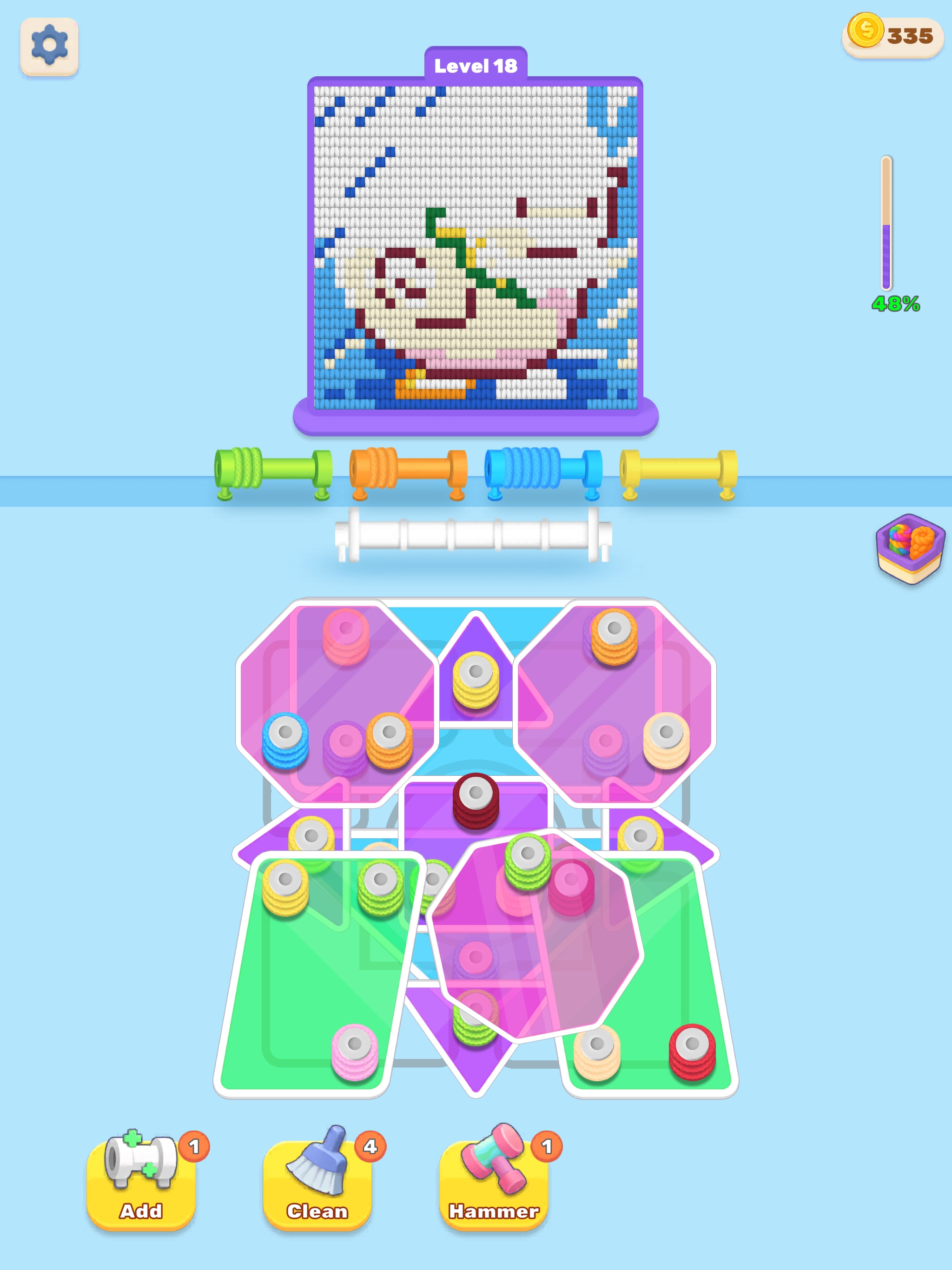 Wool Sort Color Puzzle screenshot 13
