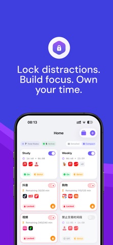 FocusLock - Smart App Lock iPhone screenshot