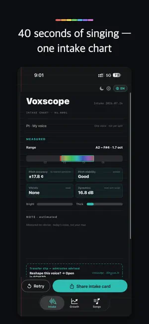 Voxscope — Vocal Range screenshot 3