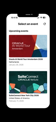 Oracle Events Screenshot 1 of 5