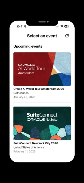 Oracle Events Screenshot 1 of 5