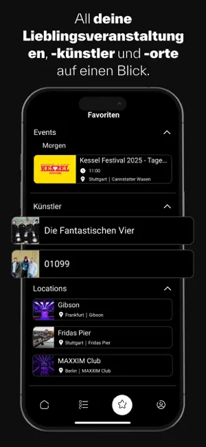 2NITE | Dein Musik-Event Radar iPhone screenshot 3
