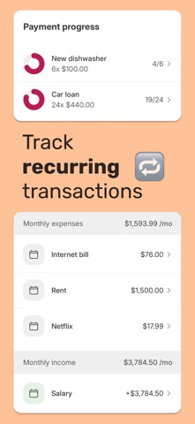 Spending Tracker – Bux iPhone screenshot