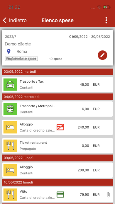GSD Gestione Spese Dipendenti Screenshot