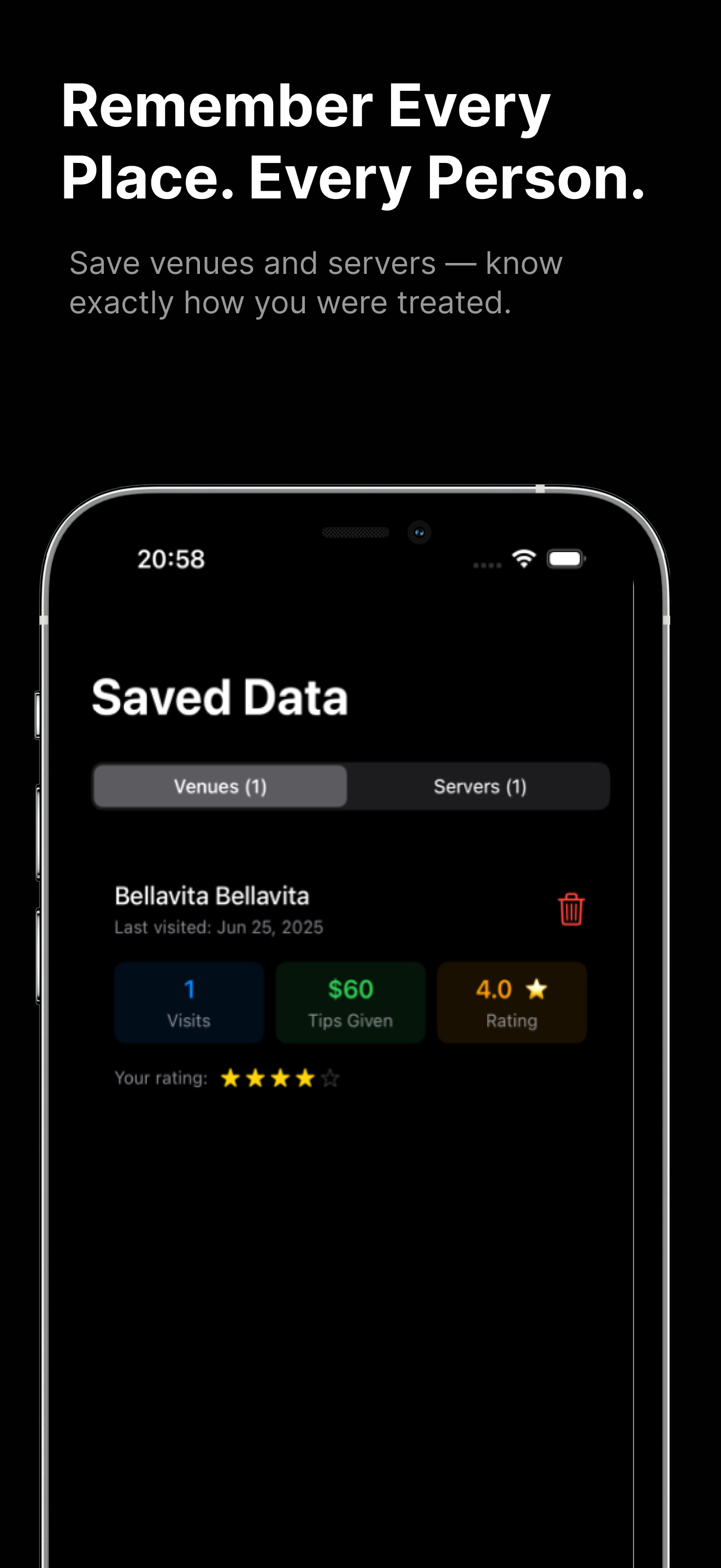 Tip Tracker — ITipped screenshot 7