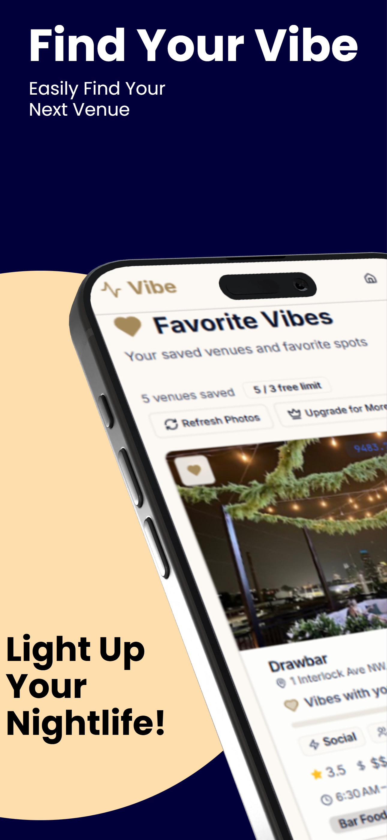 Vibe - Venue Finder