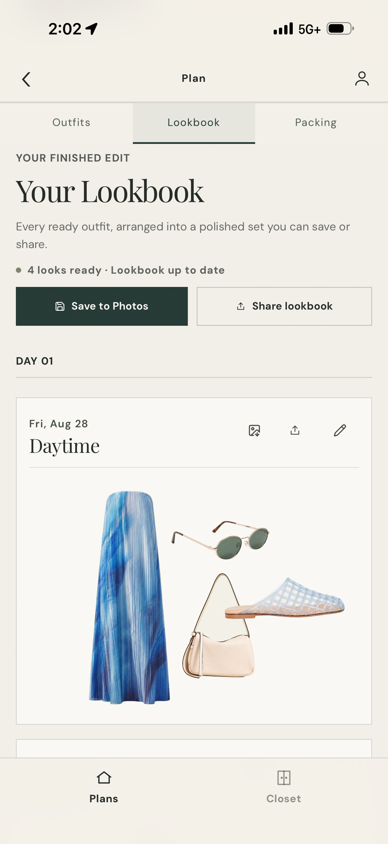 Be Well Packed: Outfit Planner screenshot 2