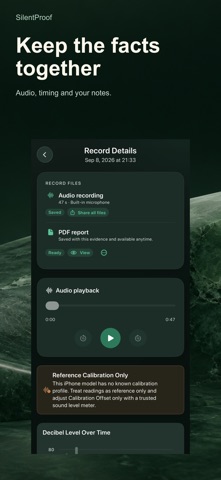 SilentProof: Noise Complaint Screenshot 2 of 3
