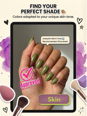 Nails AI: Virtual Try On Salon iPad screenshot