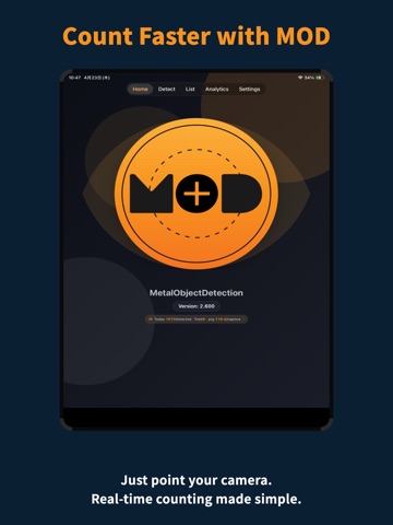 MOD Vision Steel Detection AI iPad screenshot