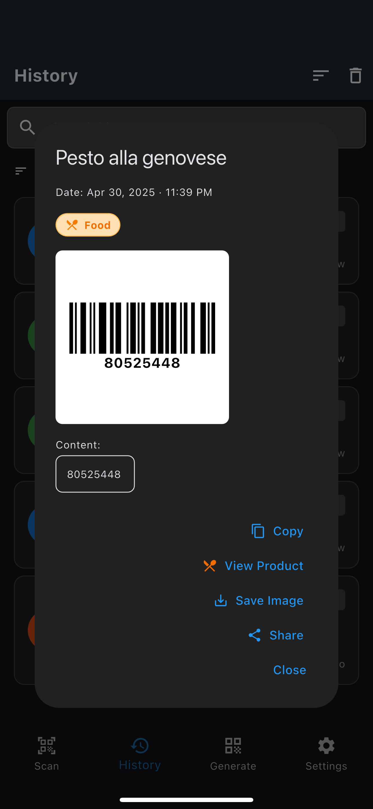 QR-Code Scanner and Generator screenshot 4