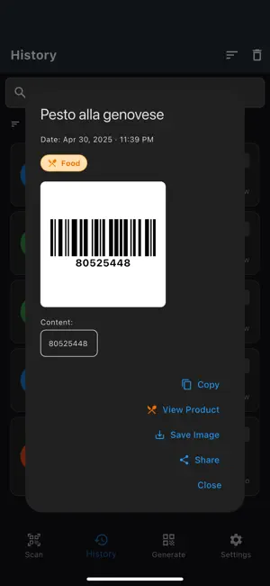 QR-Code Scanner and Generator screenshot 4