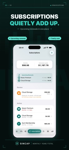 Sincap: Bills & Installments Screenshot 3 of 9