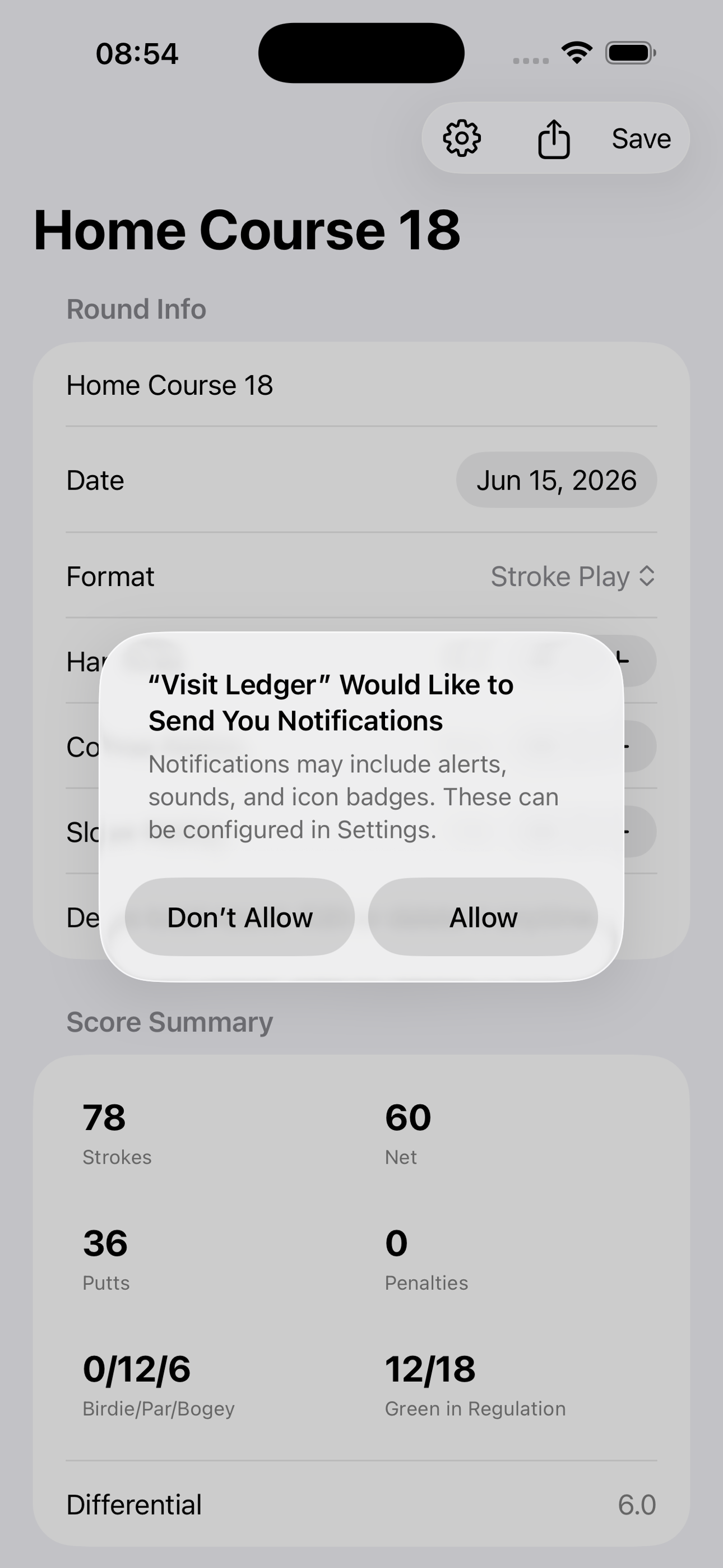 Golf Scorecard Handicap2026 screenshot 3