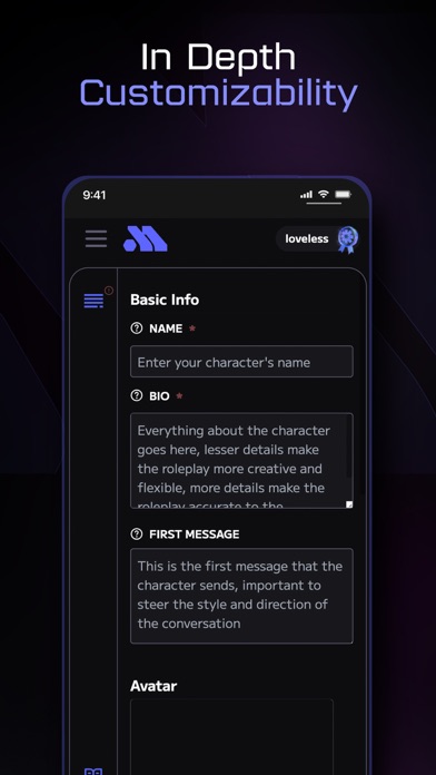 Moemate: Character AI Chat Screenshot