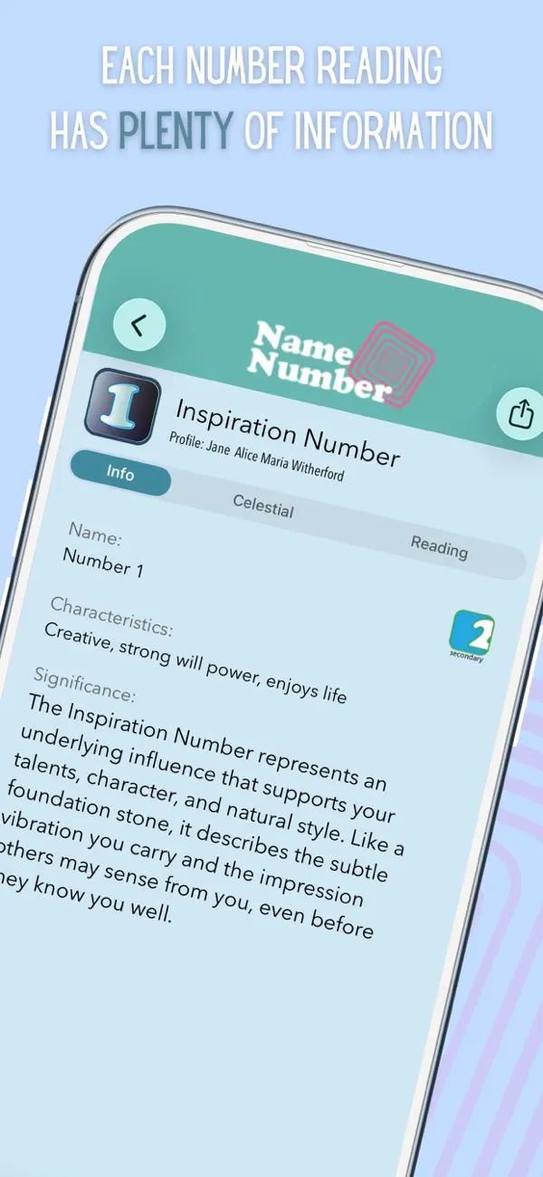 Screenshot #3 pour NameNumber la numérologie