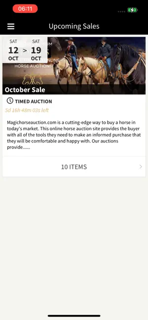 Magic Horse Auction App screenshot 1