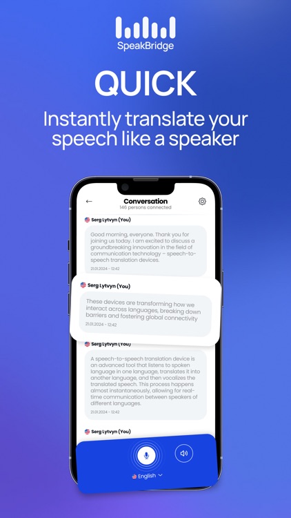 SpeakBridge: Conference screenshot-3