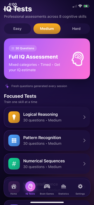 IQ Test Games Screenshot 2 of 5