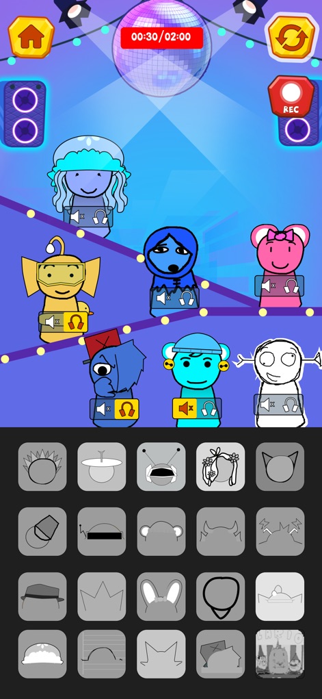 Horror Beats: Scary Music - L'application permet de choisir des personnages musicaux colorés et d'explorer une vaste bibliothèque d'accessoires de personnalisation pour créer des mix entraînants.