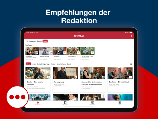 TV Today - Fernsehprogramm iPad screenshot 5 - Entertainment app
