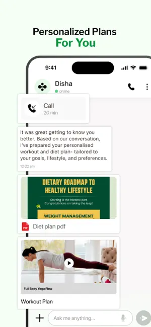 Disha: AI Health Coach iPhone screenshot 2