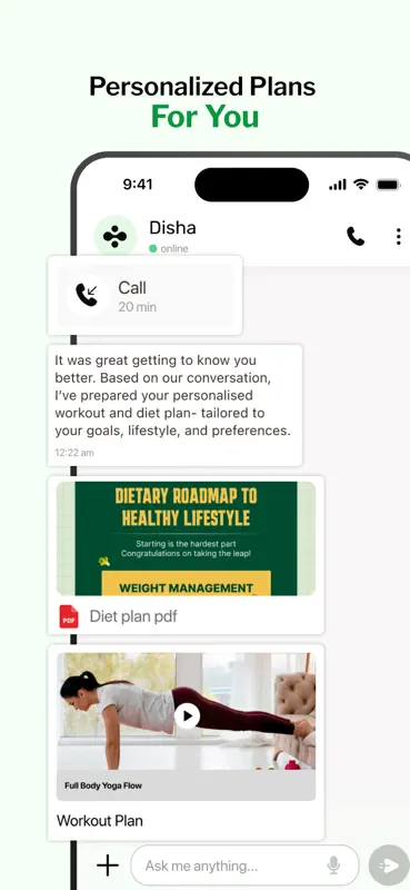 Disha: AI Health Coach screenshot 2 of 6