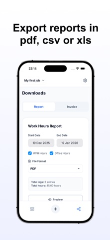 Time Log: Work Hour Tracker Screenshot 3 of 5
