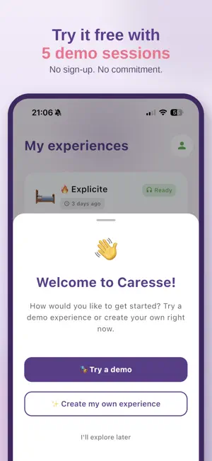 Caresse: Intimate AI Audio screenshot 1