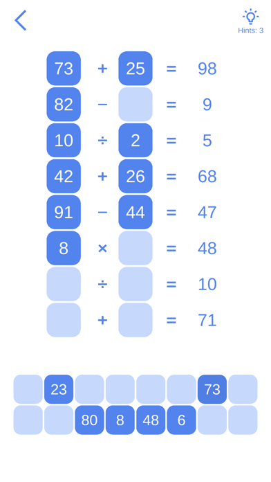 Math Puzzle Games for adults Screenshot
