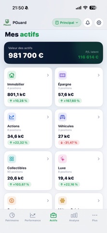PGuard : Suivi de patrimoine screenshot 3