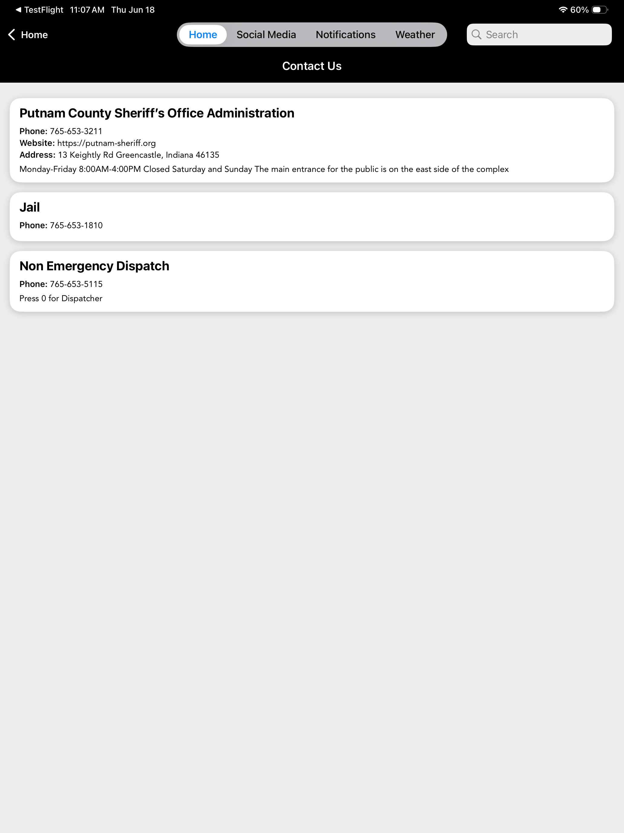Putnam County Sheriff Indiana