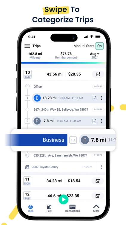 Mileage Tracker App by TripLog