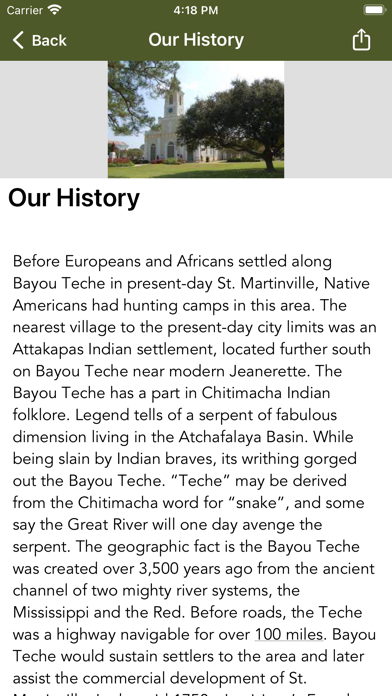 City of St. Martinville LA Screenshot